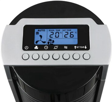 Casafan Airos Big Pin II kolomventilator zwart 105 cm