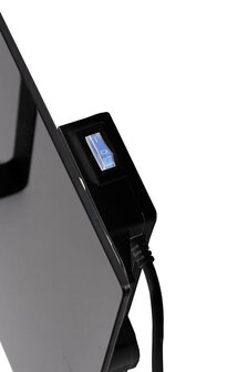 Eurom Sani 400 WiFi zwart infrarood badkamerkachel - handdoekenrek