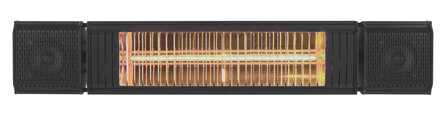 Eurom Heat and Beat zwart elektrische terrasverwarming