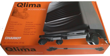 Qlima Trolley verrijdbaar onderstel 35 - 57 cm
