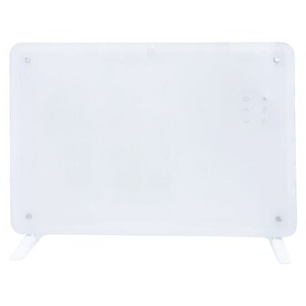 Emerio GR-133080.1 Glass convectorkachel wit - 2000 Watt - Timer - Afstandsbediening - IP24 - 60 m3