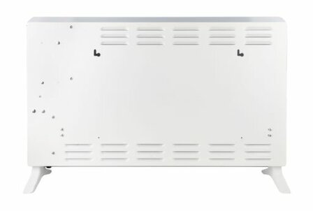 Emerio GR-133080.1 Glass convectorkachel wit - 2000 Watt - Timer - Afstandsbediening - IP24 - 60 m3