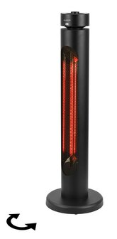 Eurom Golden 2000 Shadow Tower elektrische terrasverwarming - 2000 Watt