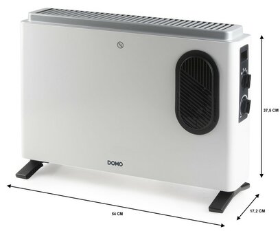 Domo DO7351CH Turbo 2000W convectorkachel - 3 standen