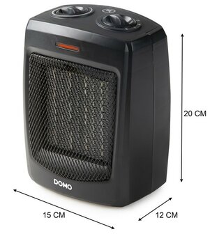 Domo DO7329H keramische ventilatorkachel - 1500 Watt - 40 m3