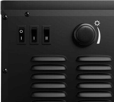 Tronitechnik TT-5199 zwart elektrische sfeerhaard 1000/2000W - 75m3