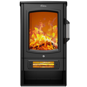 Tronitechnik TT-5199 zwart elektrische sfeerhaard 1000/2000W - 75m3