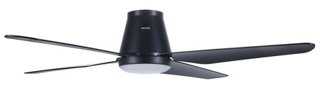 Beacon Aria Hugger Light zwart plafondventilator 122 cm