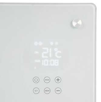 Eurom Alutherm Sani Verre 1200 Wifi White convectorkachel - 1200 Watt - IP24