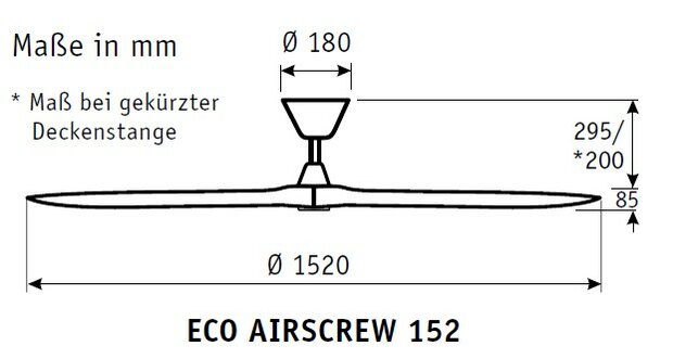 CasaFan Eco Airscrew 315240 plafondventilator 152 cm