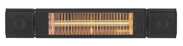 Eurom Heat and Beat zwart elektrische terrasverwarming