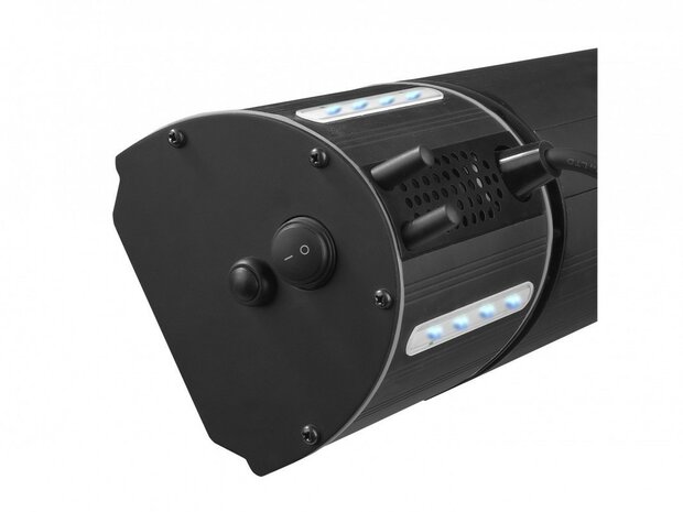 Eurom Heat and Beat zwart elektrische terrasverwarming