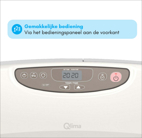 Qlima SRE 9046 TC 4650 Watt laser petroleumkachel - 9 liter - max 190 m3