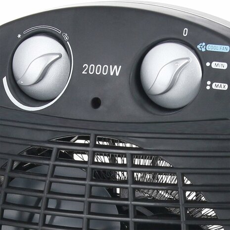 Emerio FH-106737.2 ventilatorkachel - Zwart - 2000 Watt - 60 m3