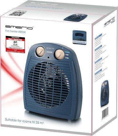 Emerio FH-106737.12 ventilatorkachel - Blauw - 2000 Watt - 60 m3