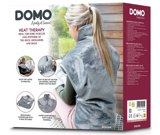 Domo DO636K nek- en rugwarmtekussen - 90 x 60 cm