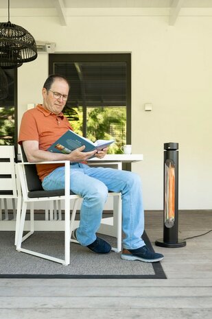 Eurom Golden 2000 Shadow Tower elektrische terrasverwarming - 2000 Watt