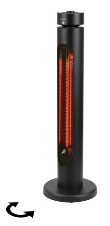 Eurom Golden 2000 Shadow Tower elektrische terrasverwarming - 2000 Watt
