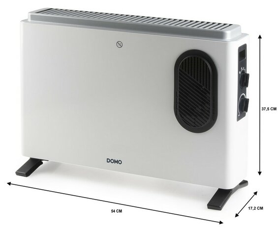 Domo DO7351CH Turbo 2000W convectorkachel - 3 standen