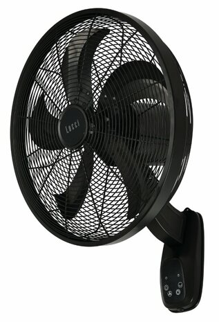 Beacon Glide zwart wandventilator 45 cm - DC-motor