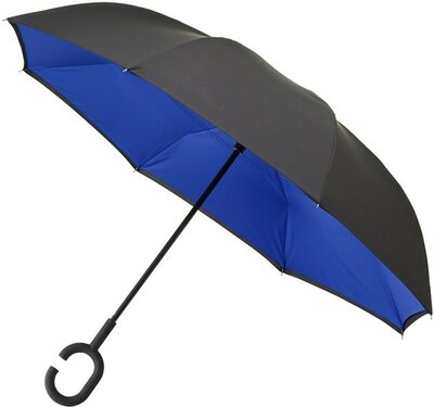 Falcone Inside Out windproof paraplu blauw