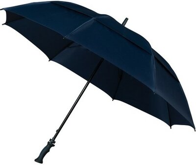 Falcone Storm windproof golfparaplu donkerblauw