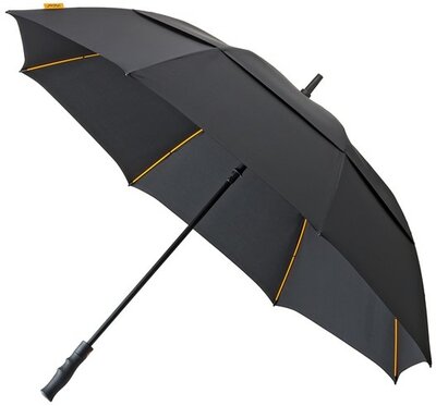 Falcone Robuust windproof golfparaplu zwart