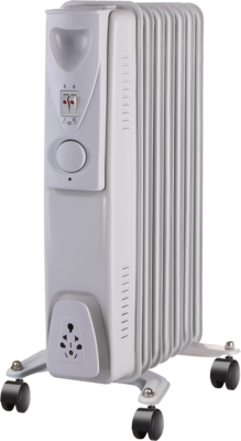 Qlima EOR 2015 1500 Watt oliegevulde radiator - Wit - 3 standen - Verrijdbaar