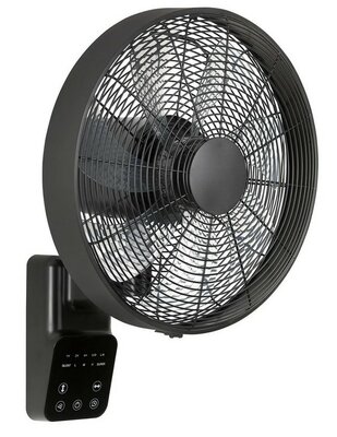 Casafan Airos Eco Design Wall II SW wandventilator zwart 40 cm
