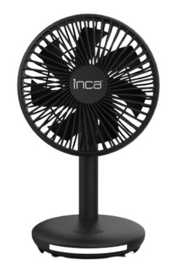 Inca IMF-16B oplaadbare tafelventilator 14 cm - met verlichting